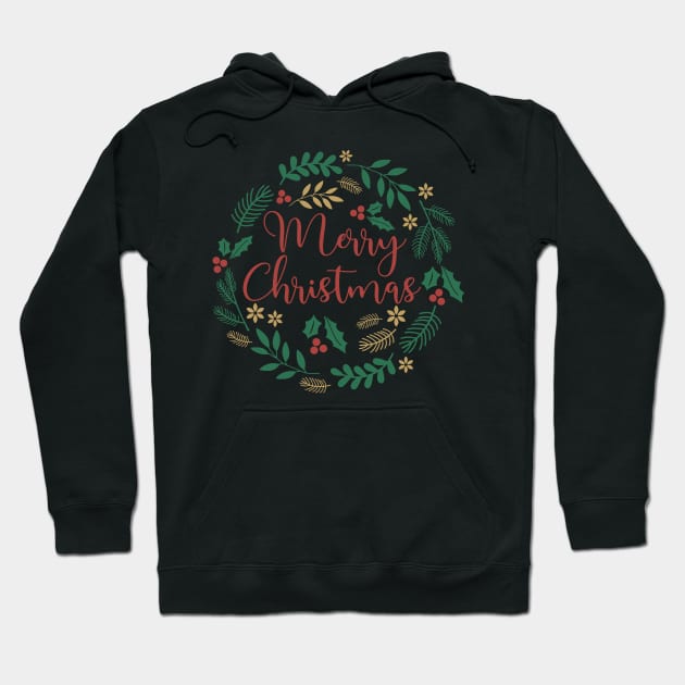 Merry Christmas Hoodie by Hany Khattab